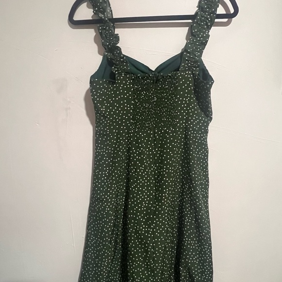 The Frill Trim Side Split Midi Dress - Picture 3 of 4